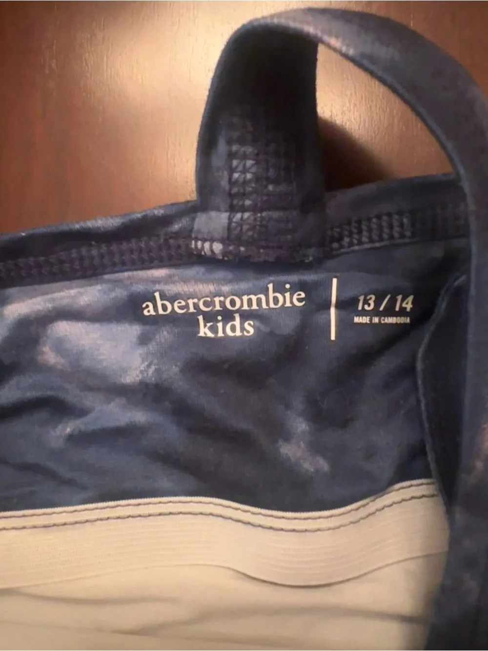 abercrombie kids Navy Blue and White Tie-Dye Sleep Tank & Shorts Set